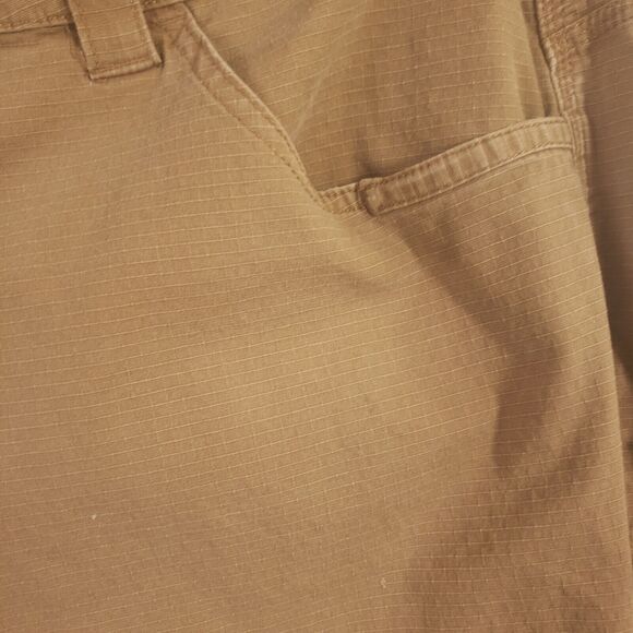Hawx Work Pant Mens 42x28 Gear Ripstop Cargo Utility Tan Double Knee Articulated - Picture 8 of 12